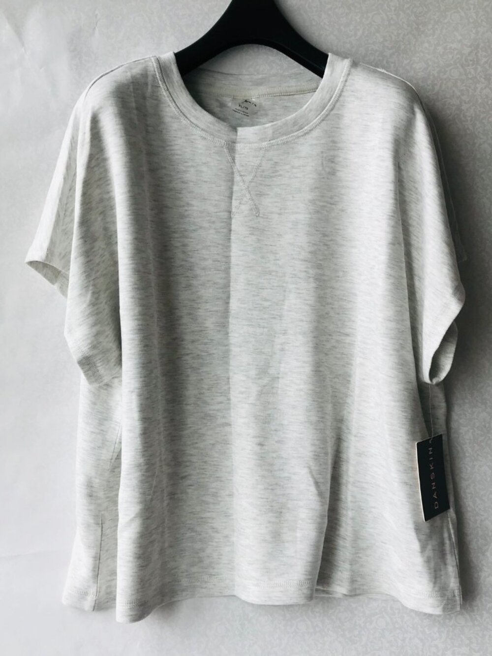 Danskin Luxe Dolman short sleeve Tee  Boxy Fit Ultrasoft Size : XL